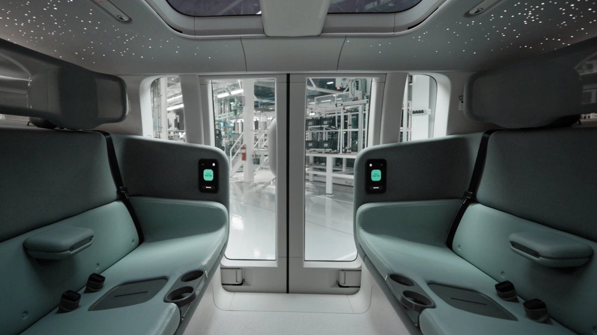 Zoox Bidirectional Cabin Design